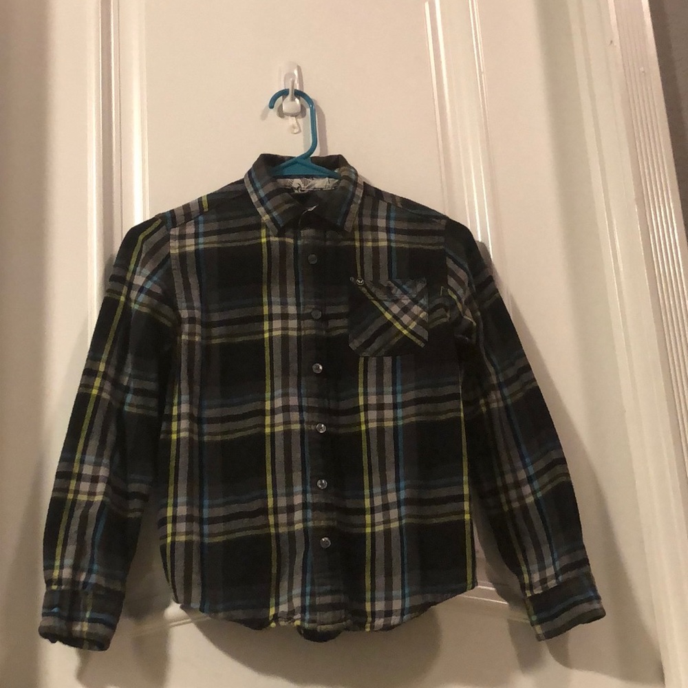 Boys Sean White Flannel